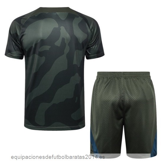 Nuevo Entrenamiento Conjunto Completo Paris Saint Germain 24/25 Verde Marino Baratas